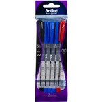 ARTLINE SMOOVE BALLPOINT PEN MEDIUM 10MM ASSORTED PACK 5