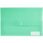 MARBIG POLYPICK DOCUMENT WALLET FOOLSCAP TEAL