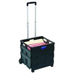 MARBIG COLLAPSIBLE STORAGE TROLLEY BLK UP TO 50KGS
