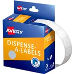 AVERY 937200 ROUND LABELS 14MM WHITE BOX 1200