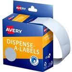 AVERY 937202 ROUND LABELS 24MM WHITE BOX 550