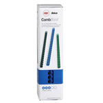 GBC PLASTIC BINDING COMB ROUND 21 LOOP 10MM A4 BLUE PACK 99