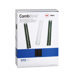 GBC PLASTIC BINDING COMB ROUND 21 LOOP 32MM A4 BLACK PACK 49