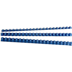 GBC PLASTIC BINDING COMB ROUND 21 LOOP 6MM A4 BLUE PACK 99