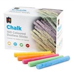 EC COLOURED DUSTLESS CHALK BOX 100
