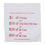 CUMBERLAND PRESS SEAL COIN BAGS 60MIC 110 X 100MM CLEARRED