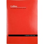 COLLINS A24 SERIES ACCOUNT BOOK 4 MONEY COLUMN FEINT RULED STAPLED 24 LEAF A4 RED