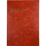 COLLINS 3880 SERIES ACCOUNT BOOK INDEXED THROUGH 84 LEAF A4 RED