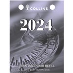 COLLINS 2025 DESK CALENDAR REFILL DAY TO PAGE TOP PUNCH