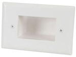 WALL PLATE CABLE ENTRY LRG REAR WHT