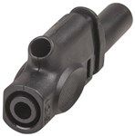 PLG BANANA 4MM INSUL PIGGYBACK BLK