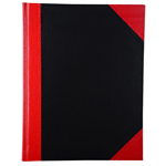 BLACK AND RED NOTEBOOK CASEBOUND RULED 200 PAGE A4