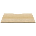 RAPIDLINE SCREEN SCALLOPED DESK TOP 1200 X 750 NATURAL OAK
