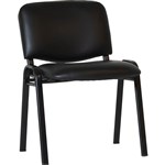 RAPIDLINE NOVA VISITOR CHAIR MEDIUM BACK BLACK PU