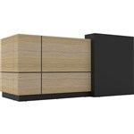RAPIDLINE SEMPRE RECEPTION COUNTER NATURAL OAKBLACK