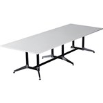 RAPIDLINE TYPHOON BOARDROOM TABLE 3200 X 1200 X 750MM WHITE