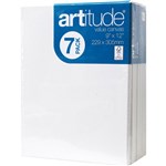 ARTITUDE PAINT CANVAS 9 X 12 INCH WHITE PACK 7