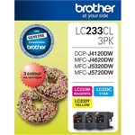 BROTHER LC233CL3PK INK CARTRIDGE VALUE PACK CYANMAGENTAYELLOW