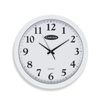 CARVEN WALL CLOCK ROUND 450MM WHITE
