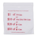 CUMBERLAND COIN PRESS SEAL BAG 60 MICRON 110 X 100MM CLEARRED PACK 100