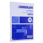 CUMBERLAND C5 ENVELOPES POCKET PLAINFACE STRIP SEAL 85GSM 162 X 229MM WHITE PACK 25