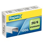 RAPID 266 6MM STAPLES BOX 1000