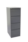 GO STEEL FILING CABINET 4 DRAWERS 460 X 620 X 1321MM GRAPHITE RIPPLE