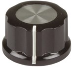 KNOB PLAST ALU INSERT 27MM