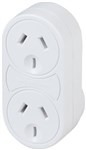 SURGE PROTECTOR MAINS DBL OUTLET WHT
