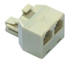 ADPT TEL RJ12 6P4C PLG  2SKT