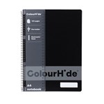 COLOURHIDE MY TRUSTY NOTEBOOK 120 PAGE A4 BLACK