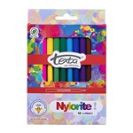 TEXTA NYLORITE COLOURING MARKERS ASSORTED PACK 12