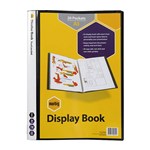 MARBIG DISPLAY BOOK NONREFILABLE SPINE INSERT 20 POCKET A3 BLACK