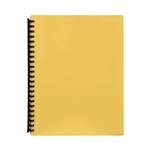 MARBIG DISPLAY BOOK REFILLABLE 40 POCKET A4 YELLOW