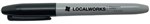 LOCALWORKS PERMANENT MARKER BULLET FINE 10MM BLACK