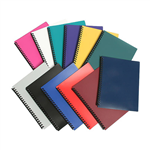 SP DISPLAY BOOK MARBIG A4 BLUE 40 PKT REFILLABLE