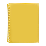 DISPLAY BOOK MARBIG A4 INSERT COVER REFILLABLE YELLOW 20P