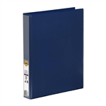 BINDER INSERT MARBIG A4 CLEARVIEW 2 DRING 25MM BLUE