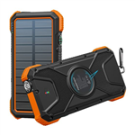 20000MAH WATER RESISTANT POWER BANK WITH WIRELESS QI  SOLAR RECHARGING