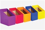 BOOK BOX  PACK OF 5  MIX 3  BRIGHT COLOURS 