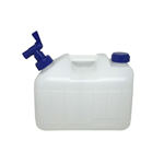 10L PLASTIC JERRY CAN  CLEAR  WATER
