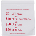 CUMBERLAND COIN PRESS SEAL BAG 60 MICRON 110 X 100MM CLEARRED PACK 99