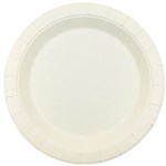 EARTH ECO ECONOMY DISPOSABLE PAPER PLATES 180MM WHITE PACK 50