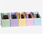 BOOK BOX  PACK OF 5  PASTEL COLOURS 
