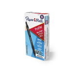 PEN PAPERMATE BP PROFILE RETRACTABLE MED 10MM BLACK BX12