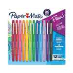 SP PEN FINELINER PAPERMATE FLAIR MED CARDED FASHION PK12