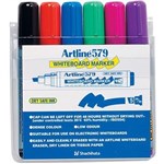 ARTLINE 579 WHITEBOARD MARKER CHISEL 5MM ASSORTED WALLET 6