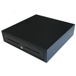 VPOS EC410 CASH DRAWERBLACK 5 NOTE  8 COIN CUPS410 MM W X 415 MM D X 110 MM H 24V  POS