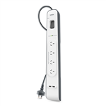 BELKIN 24 AMP 4OUTLET WITH 2 USB PORTS SURGE BOARD