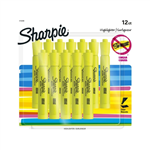 SP HIGHLIGHTER SHARPIE TANK FLUORESCENT YELLOW PK12